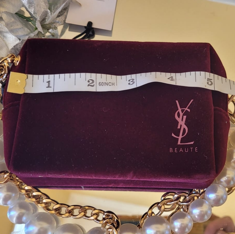 Yves Saint Laurent Burgundy Crossbody Bag NEW YSL - Picture 10 of 16